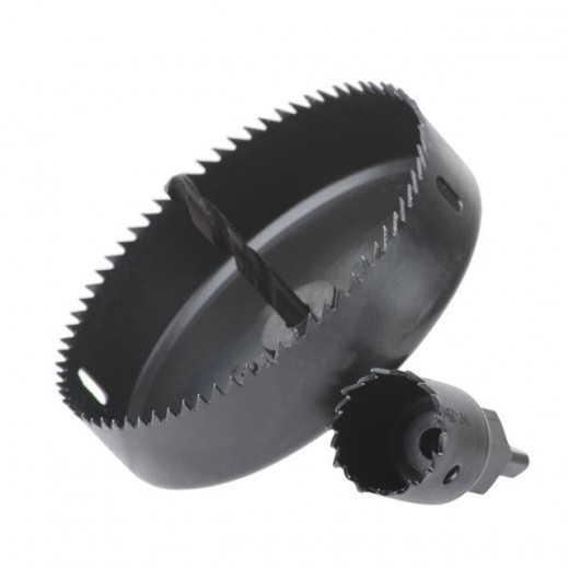 Набір корончатих свердлів по деревині 19-127мм 16шт.(19,22,29,32,38,44,54,64,76,89,102,127мм)
