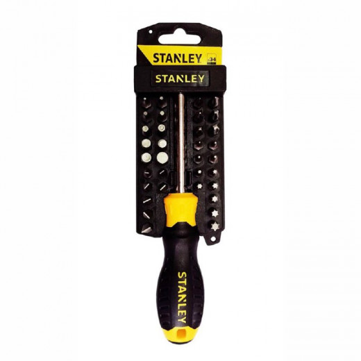Викрутка тримач насадок HEX 1/4" STANLEY з насадками. комплект 34шт.