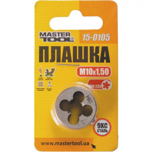 Плашка для нарізання різьби М 10 * 1,5 мм