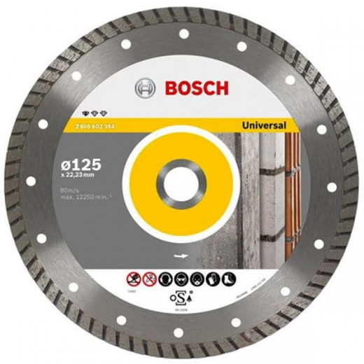 Диск алмазний відрізний PF Universal 125х22 турбо, Bosch