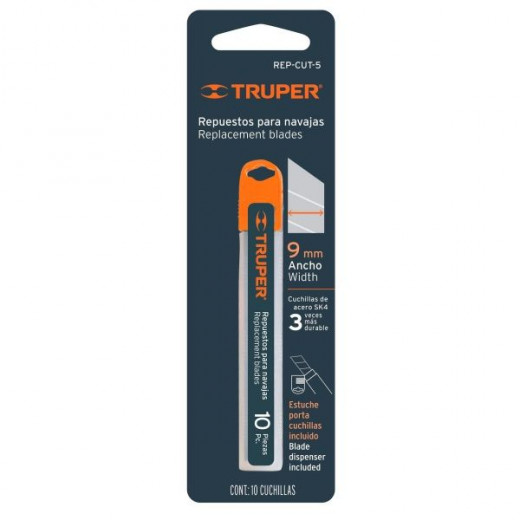 Леза сегментні TRUPER, REP-CUT-5, 9 мм (10 шт)