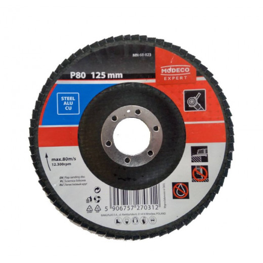 Диск пелюстковий MODECO 125х22 Р80