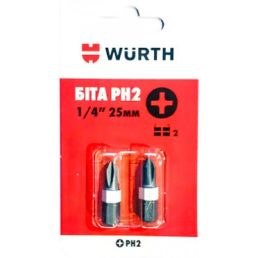 Біта PH3х25 (2шт) (WURTH)