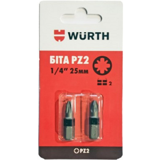 Біта PZ2х25 (2шт) (WURTH)