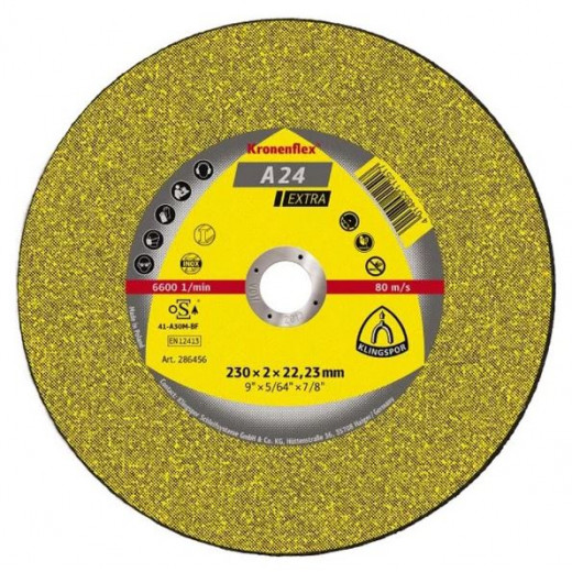 Диск відрізний 230х2,0х22 A24 Extra Klingspor