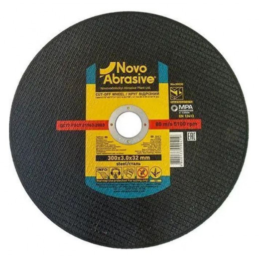 Диск відрізний 350х3,0х25,4 А14 метал, Novoabrasive
