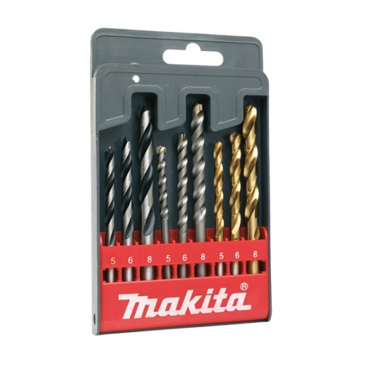Набір свердл Makita  9 шт. метал/дерево/бетон