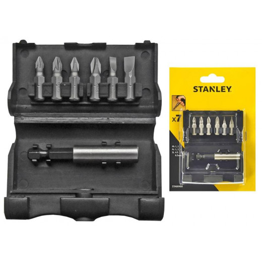 Набір насадок викруткових STANLEY 7in1 магнітний тримач L=60mm