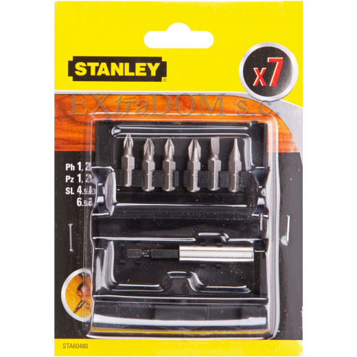 Набір насадок викруткових STANLEY 7in1 магнітний тримач L=60mm