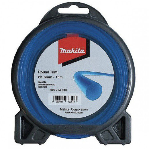 Жилка для мотокос Makita 1,6 мм, кругла, 15 м