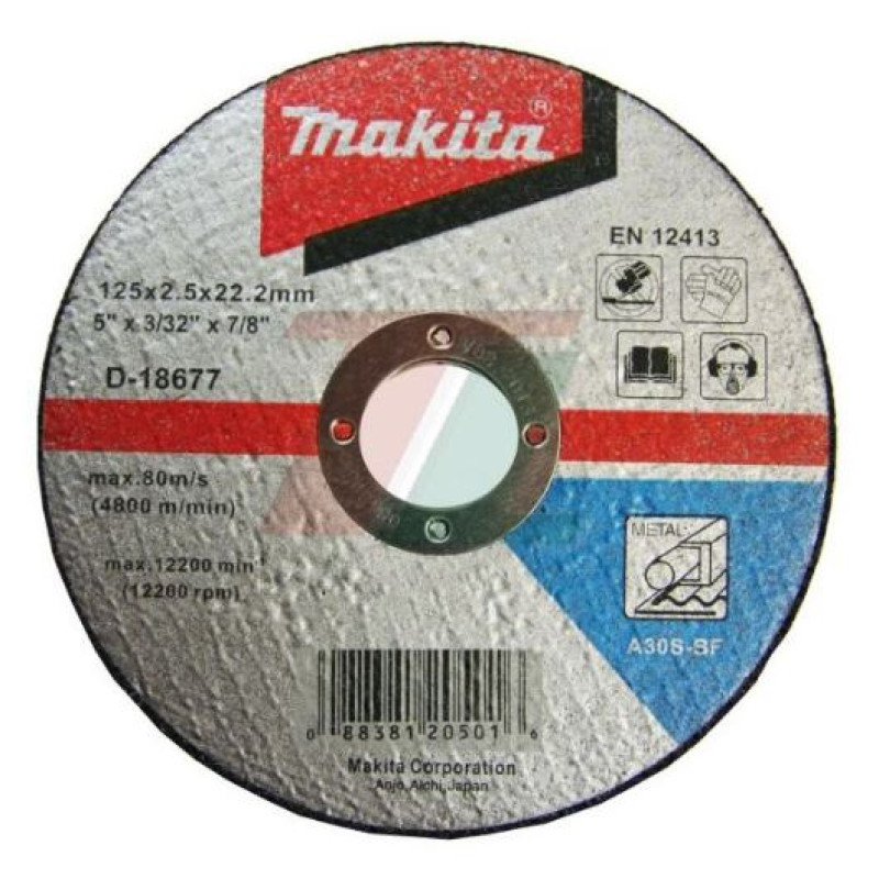 Диск відрізний по металу Makita 125х2,5х22мм