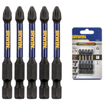 Біта IMPACT PRO 1/4"/ 57MM PH2 5шт, IRWIN
