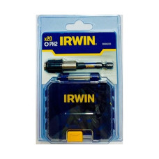 Біта IMPACT PRO 1/4"/ 25MM PH2 20шт + тримач, IRWIN