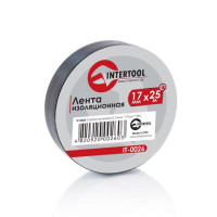 Стрічка ізоляційна 0,15мм*17мм*25м, чорна INTERTOOL