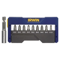 Набір біт в футлярі 9+1 (4xPZ2/4xPH2/T20), IRWIN