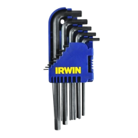 Набір ключів шестиграних довгих 10шт.  IRWIN