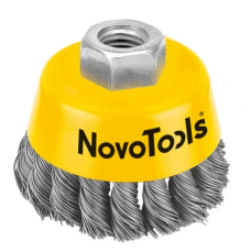 Щітка чашка 85 мм плет. дріт, NovoTools