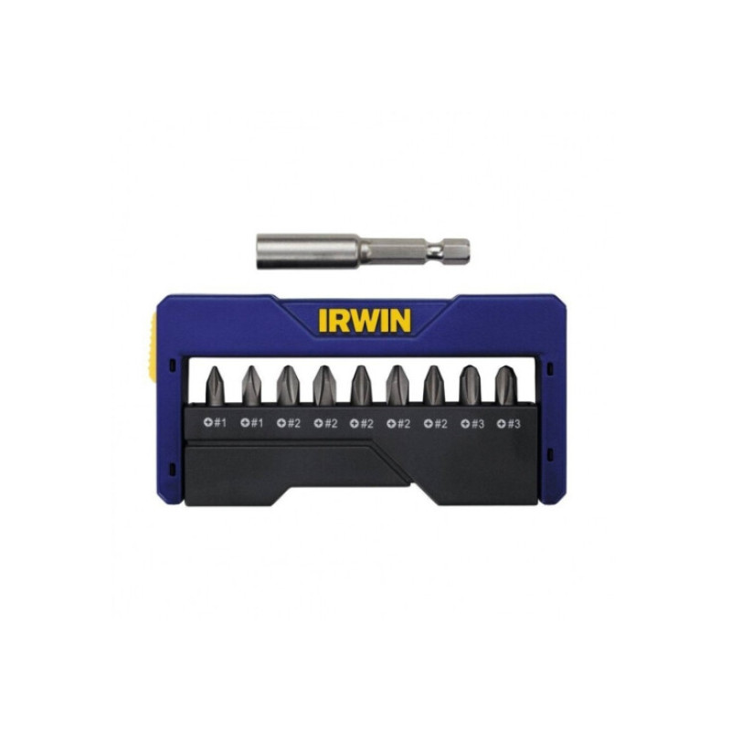 Набір біт в футлярі 9+1 (T10/2xT15/2xT20/2xT25/T30/T40), IRWIN