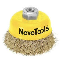 Щітка чашка 100 мм гофр. дріт, NovoTools