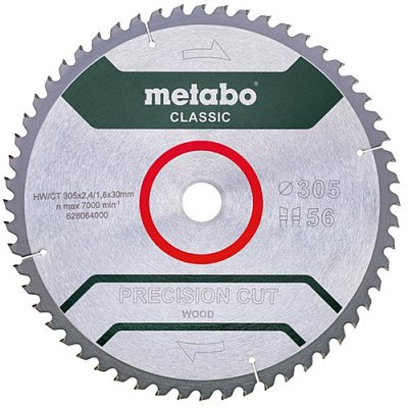 Диск пильний Metabo HW/CT по дереву 216х30, 40 зубів