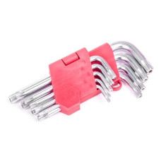 Набір ключів Г-подібних TORX  9 шт., Т10-Т50, Cr-V